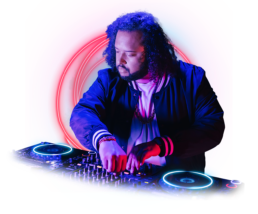 BMF DJ & In-house Music Producer, Tog, playing his tunes.