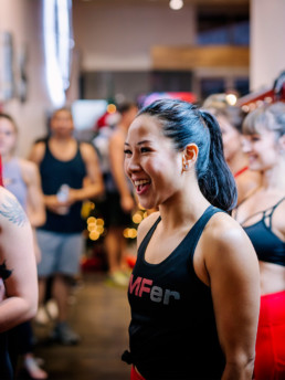 BMF member excited to get her workout on!